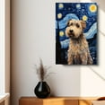 thumbnail image 4 of Barbado Da Terceira Dog Canvas Wall Art - Starry Night Van Gogh Dog Canvas Print Dog Sayings Painting Home Office Wall Decor Framed Dog Lover Gift, 4 of 6