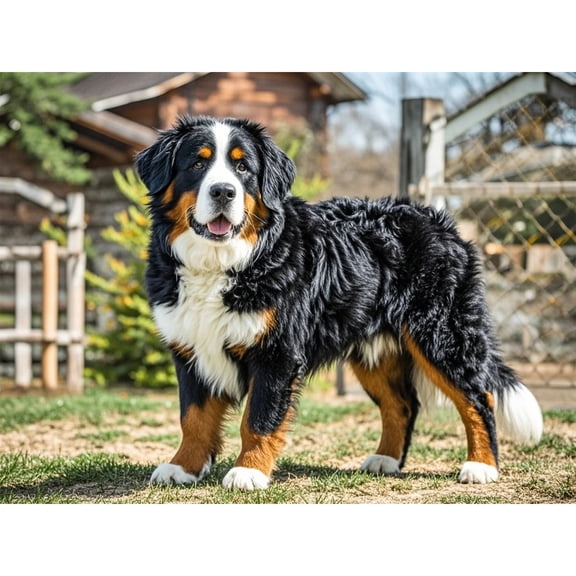 Diamond Painting Bernese Mountain Dog 5D Diamond Art DIY Kits Full Round Drill Rhinestones Crystal by Number Embroidery Arts and Crafts for Living Room Bedroom Home Wall Decor 12x16 inch