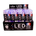 thumbnail image 2 of KSA Frosted LED 5MM Mini Multi-Color Christmas Lights 50-Count 25.5 ft White Wire, 2 of 4