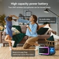 thumbnail image 4 of BIGASUO Karaoke Machine with 2 UHF Wireless Microphone, Portable Bluetooth Karaoke with RGB Colorful Light, Reverb Adjustment, PA System Singing Machine Party Karaoke Speaker, 4 of 14