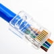 thumbnail image 4 of 500Pcs Conector RJ45 6U Paso Chapado en Cable Ethernet MóDulo Plug Red RJ-45 Crystal Heads Cat5 Cat5E, 4 of 5