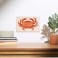 thumbnail image 2 of Crescent City, California, Dungeness Crab Watercolor, Contour Birch Wood Wall Sign (6x9 Rustic Home Decor, Ready to Hang Art), 2 of 5