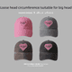 thumbnail image 2 of Primavera y verano Sombrero de circunferencia de cabeza grande con apariencia de cara pequeña gorra con visera niña dulce fresca chica caliente amor retro gorra de béisbol suave moda, 2 of 5
