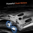 thumbnail image 3 of Black 2.4G Remote Control High-Speed Racing Boat with Dual Motors – 25km/h Water Toy for Kids, 80m Control Distance, 7.4V 650mAh Battery, 25-Min Run Time, 2-Channel RC Yacht for Aquatic Competitions, 3 of 6