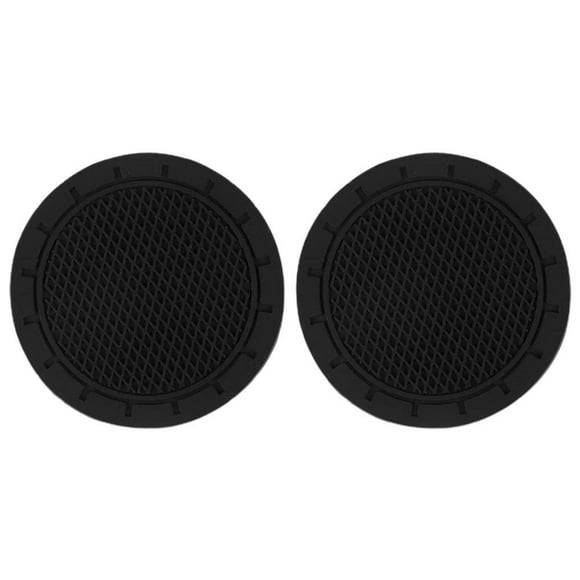 Black Car Auto Cup Holder Anti Slip Insert Coasters Pads Interior Accs~ M7F4