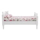 thumbnail image 5 of Mini cama doble con estampado de flores - Muebles de casa de muñecas a escala 1/12, 5 of 10