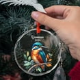 thumbnail image 5 of Awesome Kingfisher Glass Christmas Ornament Gift, Personalized Kingfisher Xmas Ornament Keepsake, Customized Year & Name Kingfisher Bird Lover Glass Christmas Ornament 2025, Kingfisher Xmas Ornament, 5 of 6