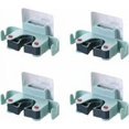 thumbnail image 1 of 4 Stück Besenhalter Wandhaken Selbstklebender Mopphalter Organizer Greifer für Badezimmer, 1 of 4