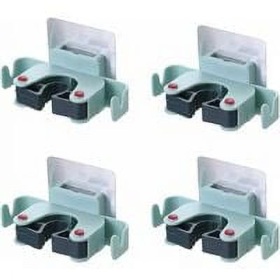 4 Stück Besenhalter Wandhaken Selbstklebender Mopphalter Organizer Greifer für Badezimmer