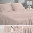 thumbnail image 4 of Purity Home 100% Organic Cotton Brushed Percale, Breathable, Super Soft, & Cozy 3-Piece Bedsheet Set, Twin, Pale Pink, 4 of 14
