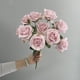 thumbnail image 3 of Rosa artificial de 10 cabezas, flor de seda falsa, centro de mesa para boda, fiesta, jarrón DIY, decoración de flores artificiales, 3 of 8