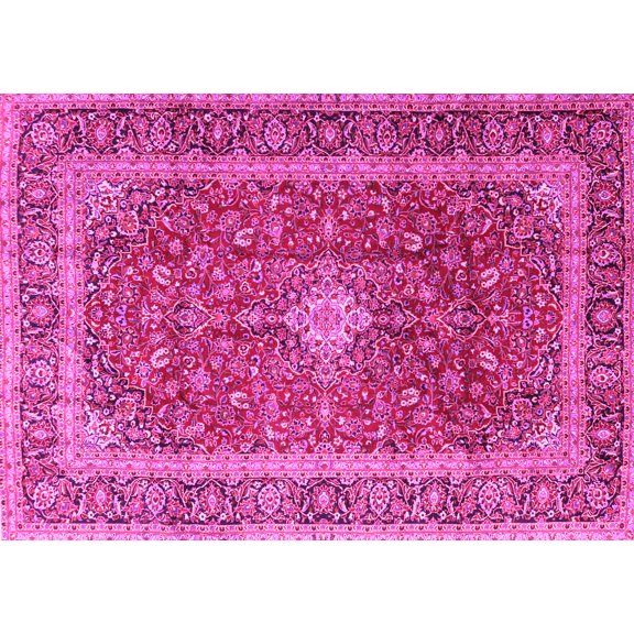 Ahgly Company Indoor Rectangle Persian Pink Traditional Area Rugs, 5' x 7'