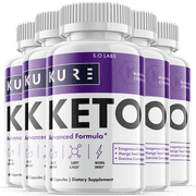 (5 Pack) Kure Keto - Supplement for Weight Loss - Energy & Focus Boosting Dietary Supplements for Weight Management & Metabolism - Advanced Fat Burn Raspberry Ketones Pills - 180 Capsules