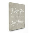 thumbnail image 5 of Stupell  I Love You To The Beach and Back Stretched Canvas Wall Art 16 x 20, 5 of 5
