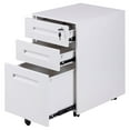 thumbnail image 3 of Gymax Rolling A4 File Cabinet Sliding Drawer Metal Office Organizer Storage White, 3 of 7