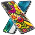 thumbnail image 2 of MUNDAZE Motorola Moto G Play 2023 Shockproof Clear Hybrid Protective Phone Case Colorful Yellow Pink Folk Style Floral Spring Flowers Cover, 2 of 5