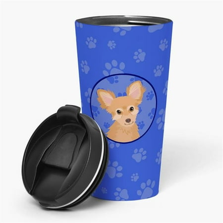

Carolines Treasures WDK1029TBL215 7.25 x 3.5 in. Unisex Chihuahua Fawn Stainless Steel 16 oz Tumbler Blue