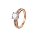 thumbnail image 1 of Elegante Anillo de Compromiso Zirconia Diamante Oro 14K Lam rosa 7, 1 of 8