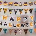 thumbnail image 4 of Banner de feliz halloween decoración de fiesta de halloween bandera colgante para chimenea de casa embrujada Adepaton CPB-SSW325-1, 4 of 5