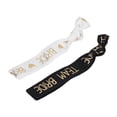 thumbnail image 3 of Bride Hair Ties, Fine Workmanship Portability Hair Ties  For Bachelor Party Decoration For Wedding Decoration Black White HM2242301, 3 of 8