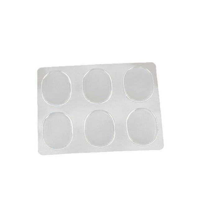 6pcs Blister Shoe Pad Silicone Gel Spot Shoes Pad Sticker Clear Heel Grips