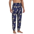 thumbnail image 4 of Xecao Lilies Flowers Print Active Tech Joggers for Men, Mens Sweatpants Lounge Pants with Pockets-Small, 4 of 5