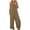 Khaki, variant on Zpanxa Women Jumpsuits on Clearance, One Piece Jumpsuits for Women Summer Sling Solid Casual Wide Leg Jumpsuit Pants with Pockets Dark Gray XL