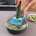 thumbnail image 6 of Shoreew 1 Set Upgrade Vegetable Chopper with Container Multifunctional Heavy Duty Manual Food Dicer Slicer for Onion Cucumber Potato Carrot All-in-One Vegetable Slicer Cutter Kitchen Supplies, 6 of 7
