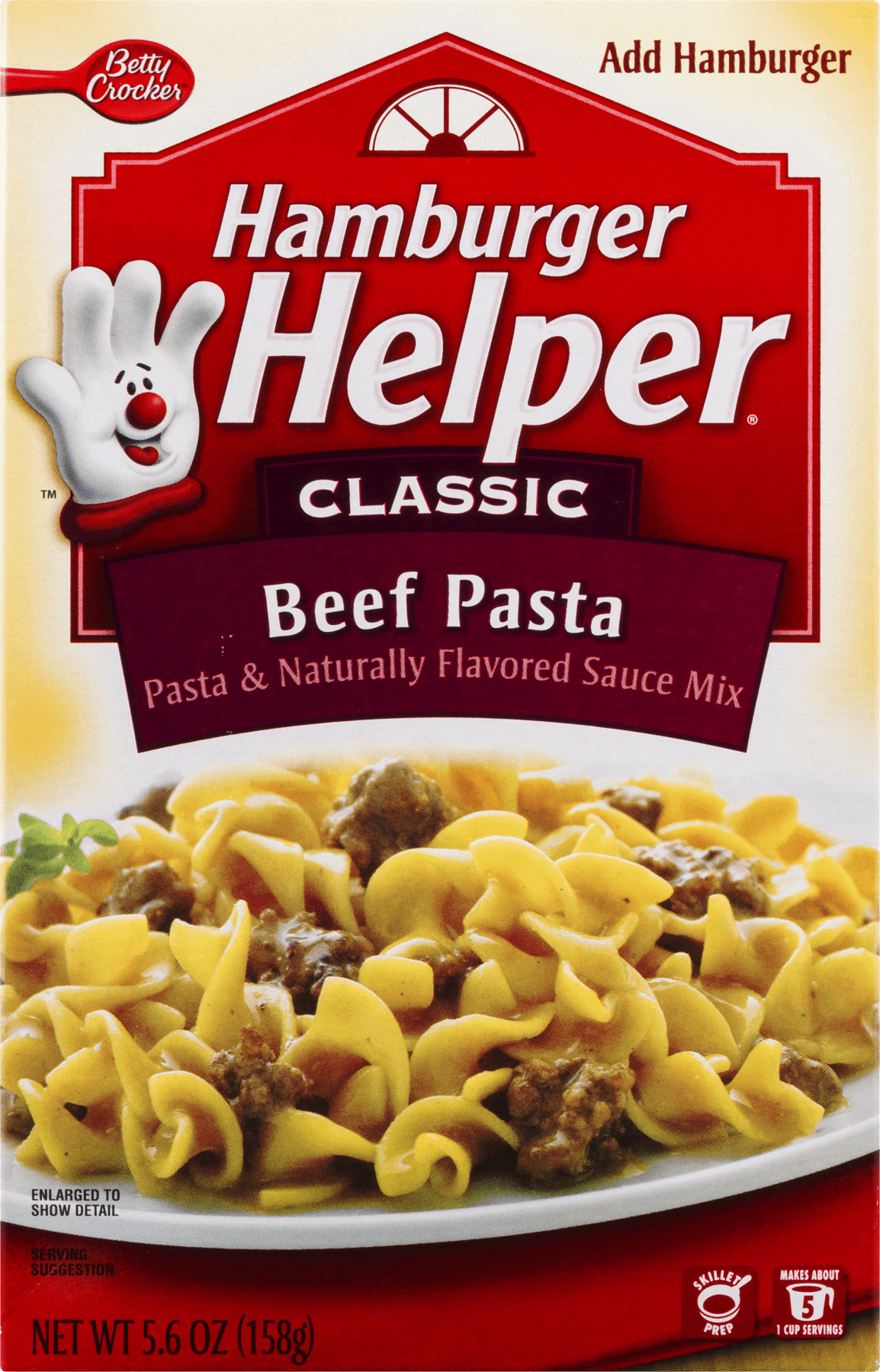Betty CrockerÂ® Beef Pasta Hamburger HelperÂ® 5.6 oz. Box