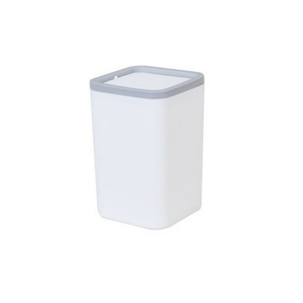 Mini Plastic Countertop Trash Can Desktop Garbage Container Kitchen Waste Bin With Flip Lid For Home Office Car Walmart Com Walmart Com