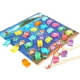 thumbnail image 1 of Juego educativo para niños Fishing Toys, rompecabezas 3D de madera magnética, 1 of 5