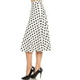 thumbnail image 2 of Women's Casual High Waist A-Line Midi Skirt with Elastic Waistband, 2 of 5