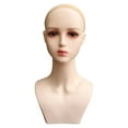 thumbnail image 3 of Female Mannequin Head Display Model Multipurpose Professional Durable Manikin with Shoulder for Earrings Hats s Making Style C, 3 of 8