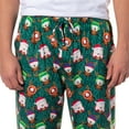 thumbnail image 4 of South Park Adult Pajama Pants Santa Cartman and Reindeer Kyle Kenny Stan AOP Christmas Holiday Sleep Lounge Bottoms For Men Women, 4 of 6