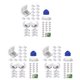 thumbnail image 1 of Conectores de tira de luz LED 3X Conectores de luces LED RGB de 4 pines, sin espacio, conectores en forma de L para tira de LED SMD 5050, 1 of 5