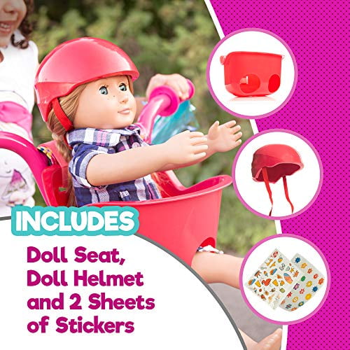 girl bike baby doll carrier