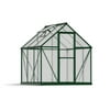 Palram - Canopia Mythos 6' x 6' Polycarbonate/Aluminum Walk-In Greenhouse – Green - with Roof Vent