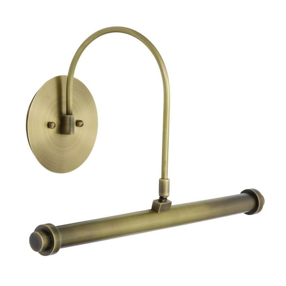 House of Troy DXLEDZ16-71 Slim-line - 4.5W 1 LED Direct Wire Picture Light-4.75 Inches Tall and 14 Inches Wide Antique Brass  Oil Rubbed Bronze Finish with Metal Shade
