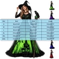 thumbnail image 4 of Witch Dress For Women Long Sleeve V Neck Slim Fit Halloween Dresses Medieval Renaissance Gothic Vampire Costumes, 4 of 5
