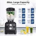 thumbnail image 5 of Aeitto Blenders for Kitchen with 1800W Motor, 68Oz. Extra Large Capacity, 2-in-1 Blender & Grinder Combo, BPA-Free Countertop Professional Blender for Smoothies, Ice Crush, Frozen Drinks, Black, 5 of 7