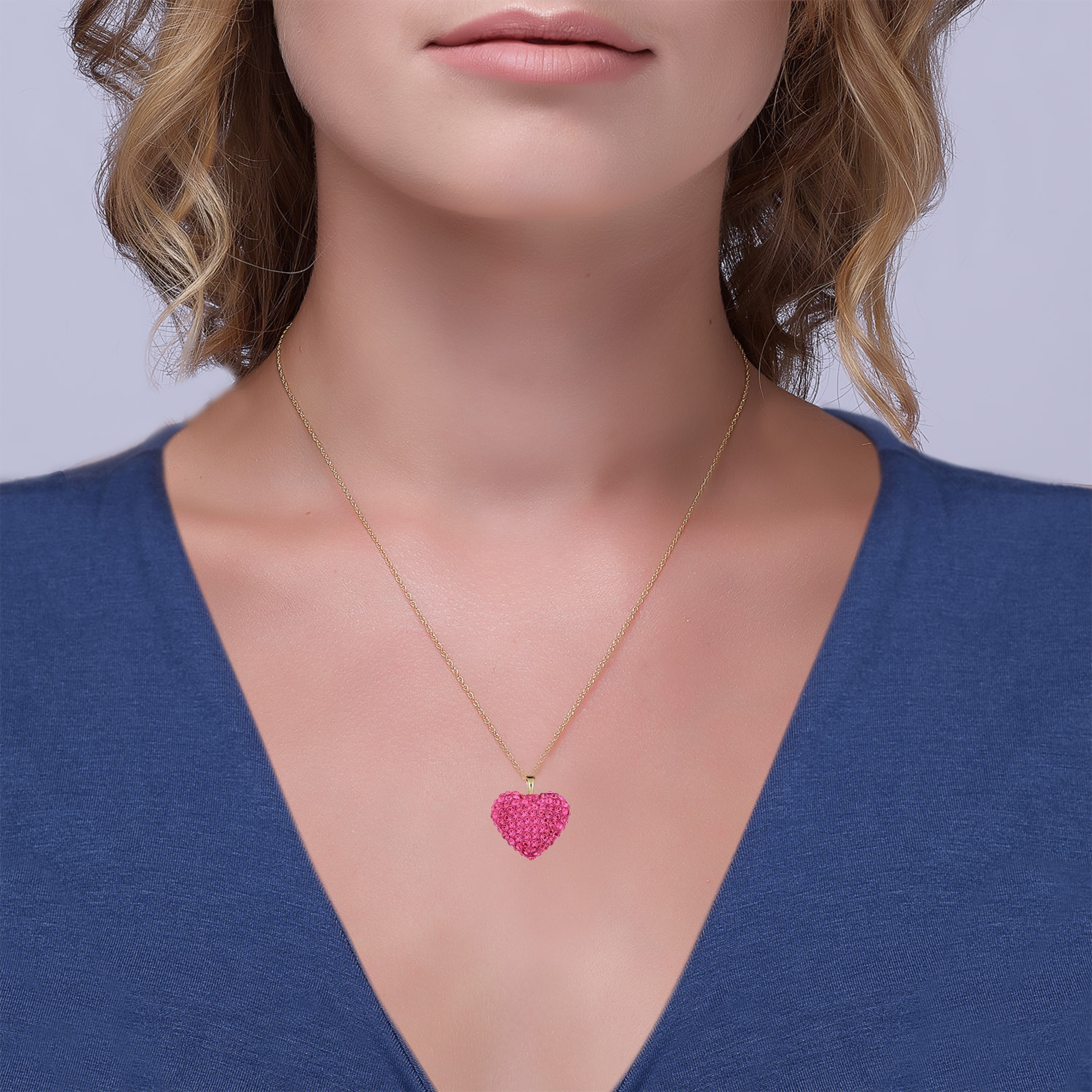 Shop Swarovski Pink Heart Necklace online - Jan 2024 | Lazada.com.my