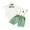 Green, variant on LMLYSoH Kid Long-Sleeve Tops, Suspender Pants Suit, Long Sleeve Lapel Neck Button Romper Shirt Casual Loose Spring Pants