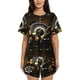 thumbnail image 1 of Fotbe Casino Cards Conjunto de Pijama Estampado para Mujer, 2 Piezas, Ropa de Dormir con Camiseta de Manga Corta y Shorts Suaves-X-Large, 1 of 6
