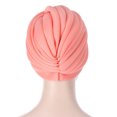 thumbnail image 5 of GreatBaby Ladies' Fashion Solid Color Hat Muslim Headband Hat Spring Summer For Daily Wear Knit Functional and Stylish Choice(Watermelon Red,Free Size), 5 of 5