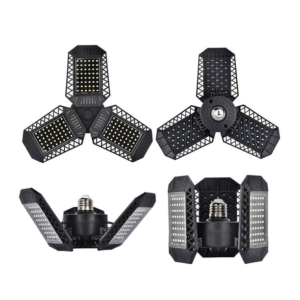 Bearachild 60W llevó la luz de techo deformable del garaje de la lámpara de la tienda del trébol de la lámpara del garaje para la fábrica del almacén Iluminación novedosa Bearachild HA013574-00