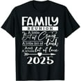 thumbnail image 1 of T-Shirt Rétro 2025 Réunion de Famille un Petit Morceau de Fou Drôle - Noir - L, 1 of 2