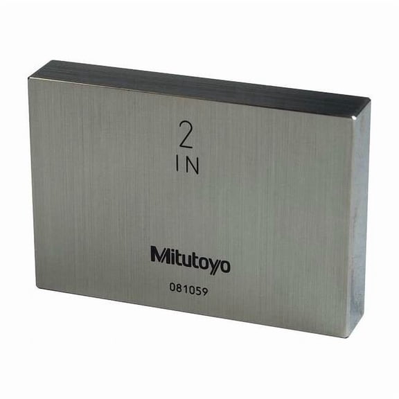 Mitutoyo Gage Block,2" L,3/8" H,Steel,ASME AS-1 611202-541