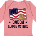 thumbnail image 4 of Inktastic Military Daddy Always My Hero Boys or Girls Long Sleeve Baby Bodysuit, 4 of 5