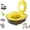 Yellow, variant on Cat Potty Training Kit for Indoor Cats, Odor Control Portable Toilet Litter Box with Anti-Splash Raised Edge, PP Material, for Kittens and Adult Cats (Gray)
