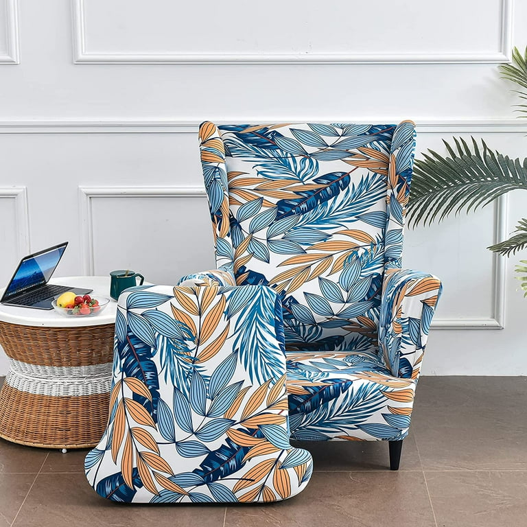 2 piece slipcover for wingback chair sale